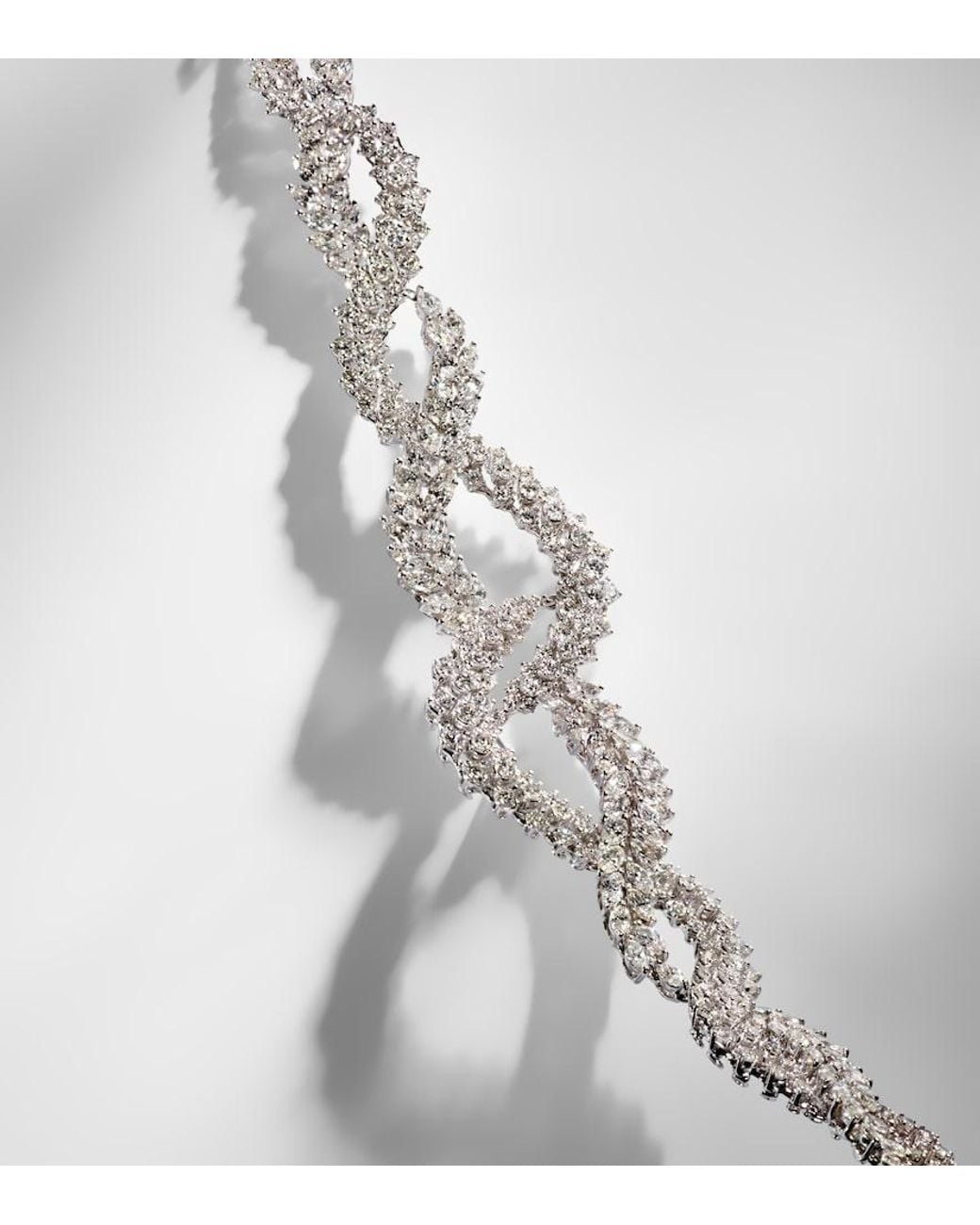 YEPREM Metallic Y-Couture 18Kt Bracelet With Diamonds