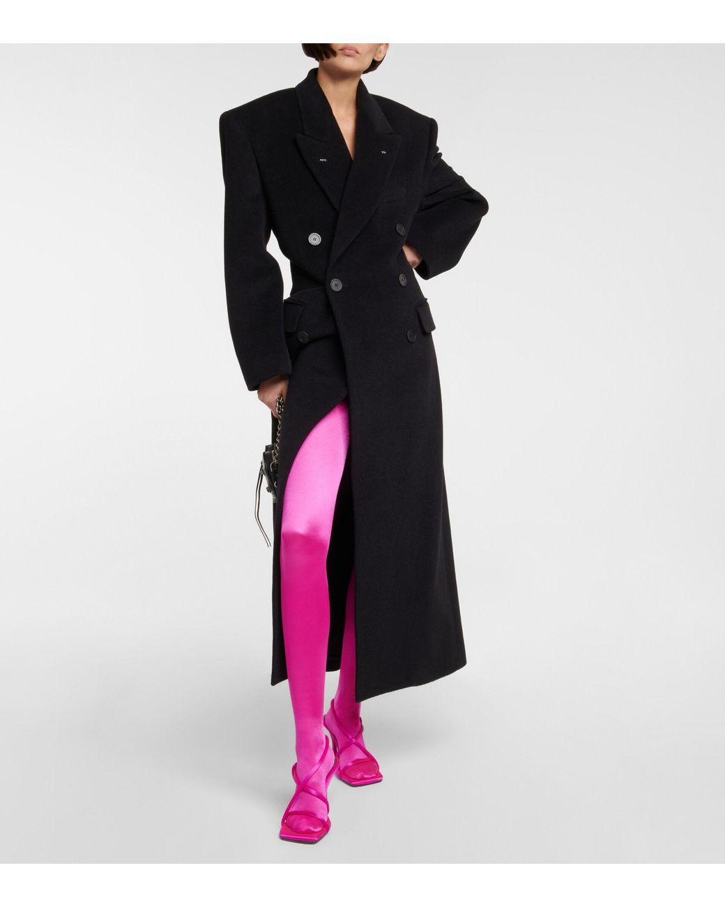 Wolford X Sergio Rossi Satin Tights in Pink Lyst