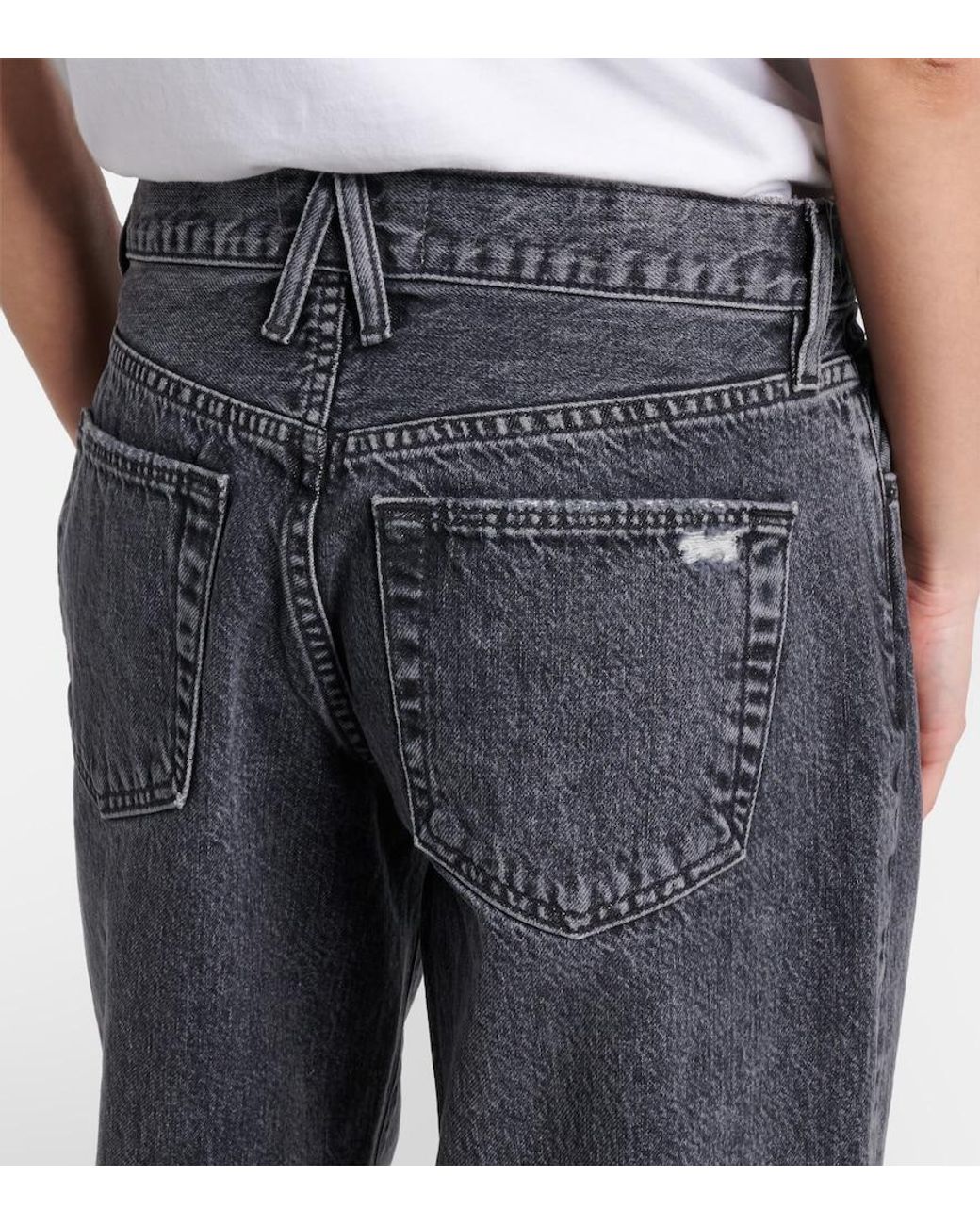 SLVRLAKE Denim Blue Mica Wide-Leg Jeans