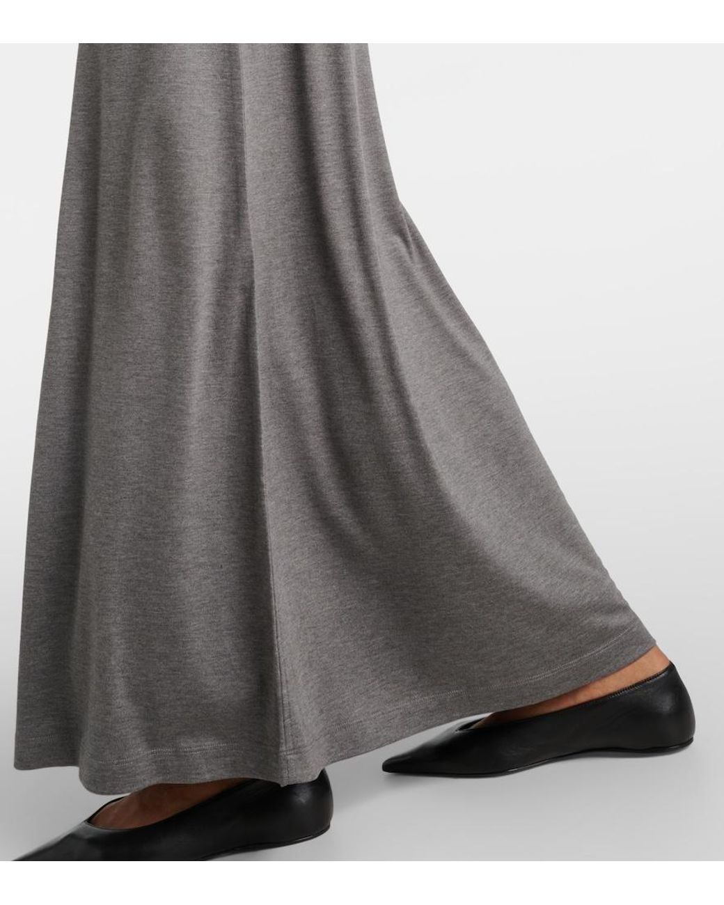 Totême Gray Jersey Maxi Dress