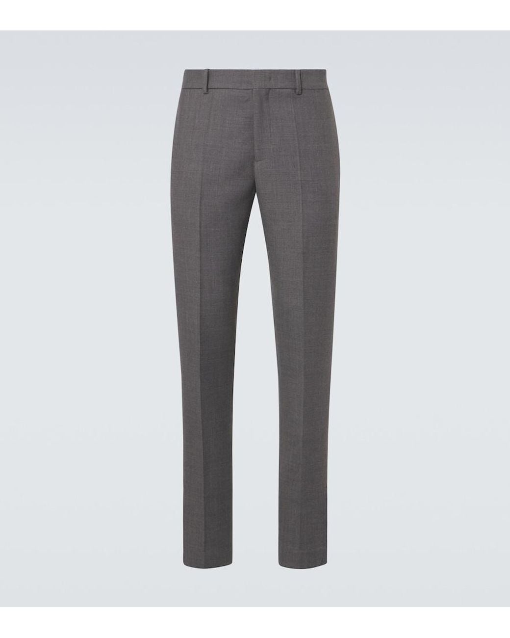 Jil Sander Gray Virgin Wool Tapered Pants for men