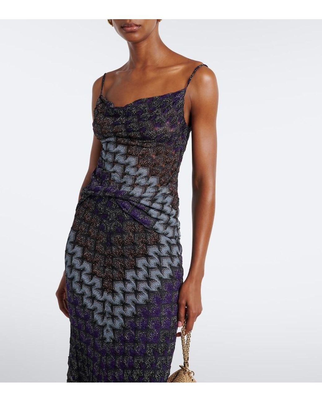 Missoni Blue Lame Top