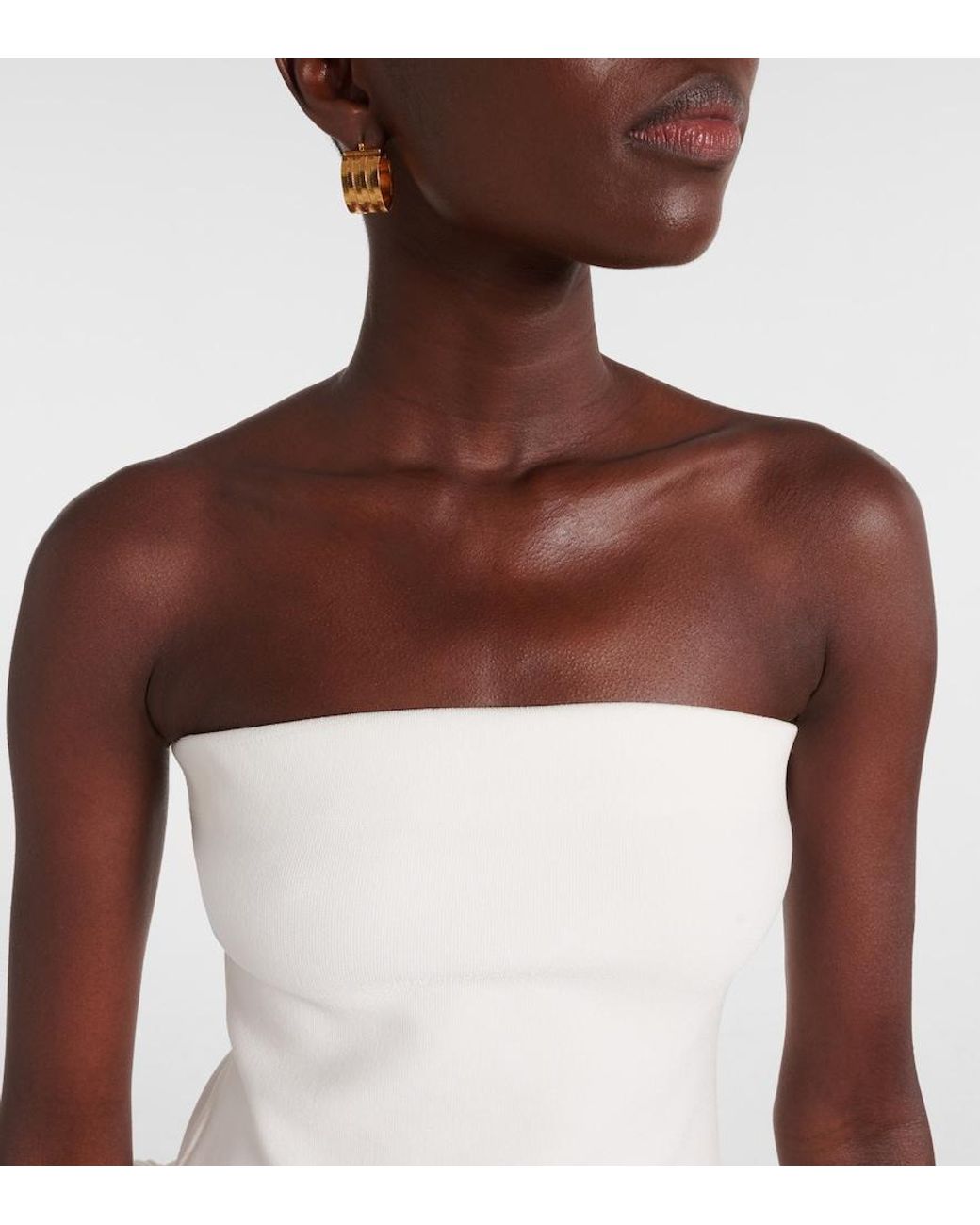 Jonathan Simkhai White Pollie Linen And Rayon-Blend Minidress