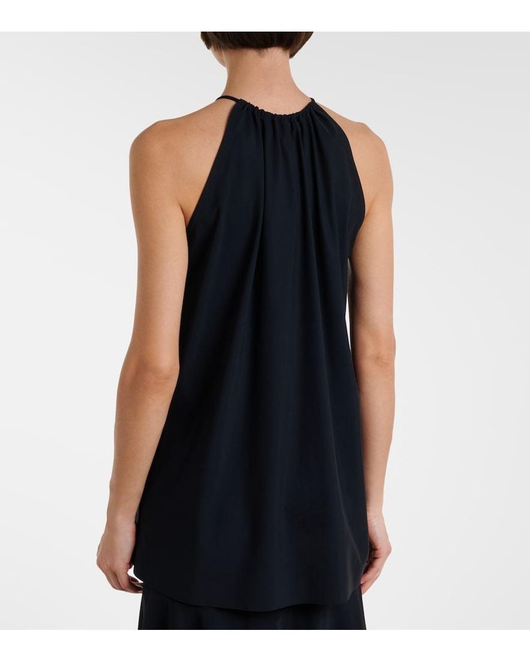 Dorothee Schumacher Blue Modern Flow Halterneck Top