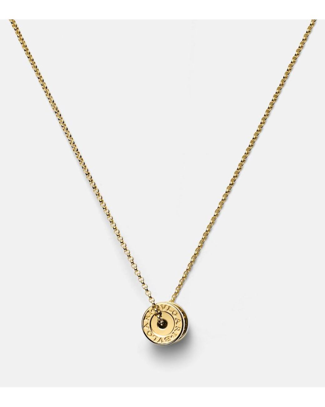 BVLGARI Metallic B.Zero1 18Kt Pendant Necklace With Diamonds