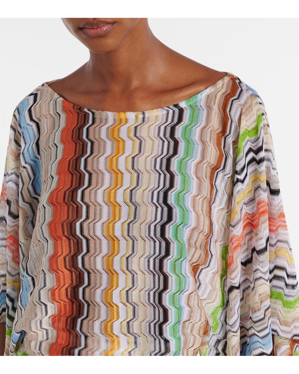 Missoni White Zig Zag Top