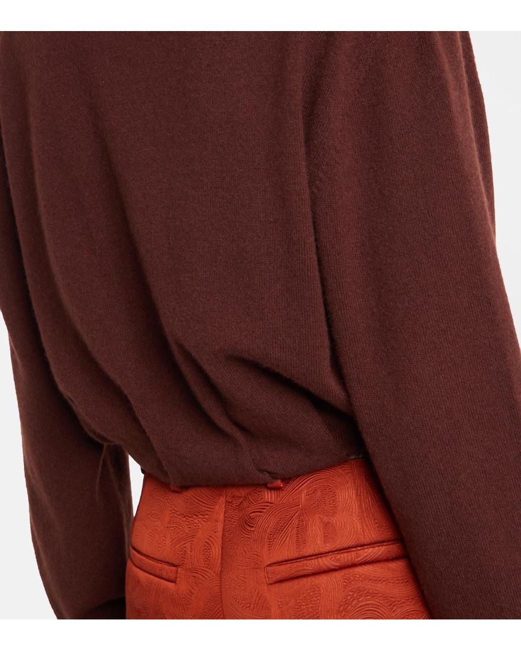 Dries Van Noten Red Cashmere Cardigan