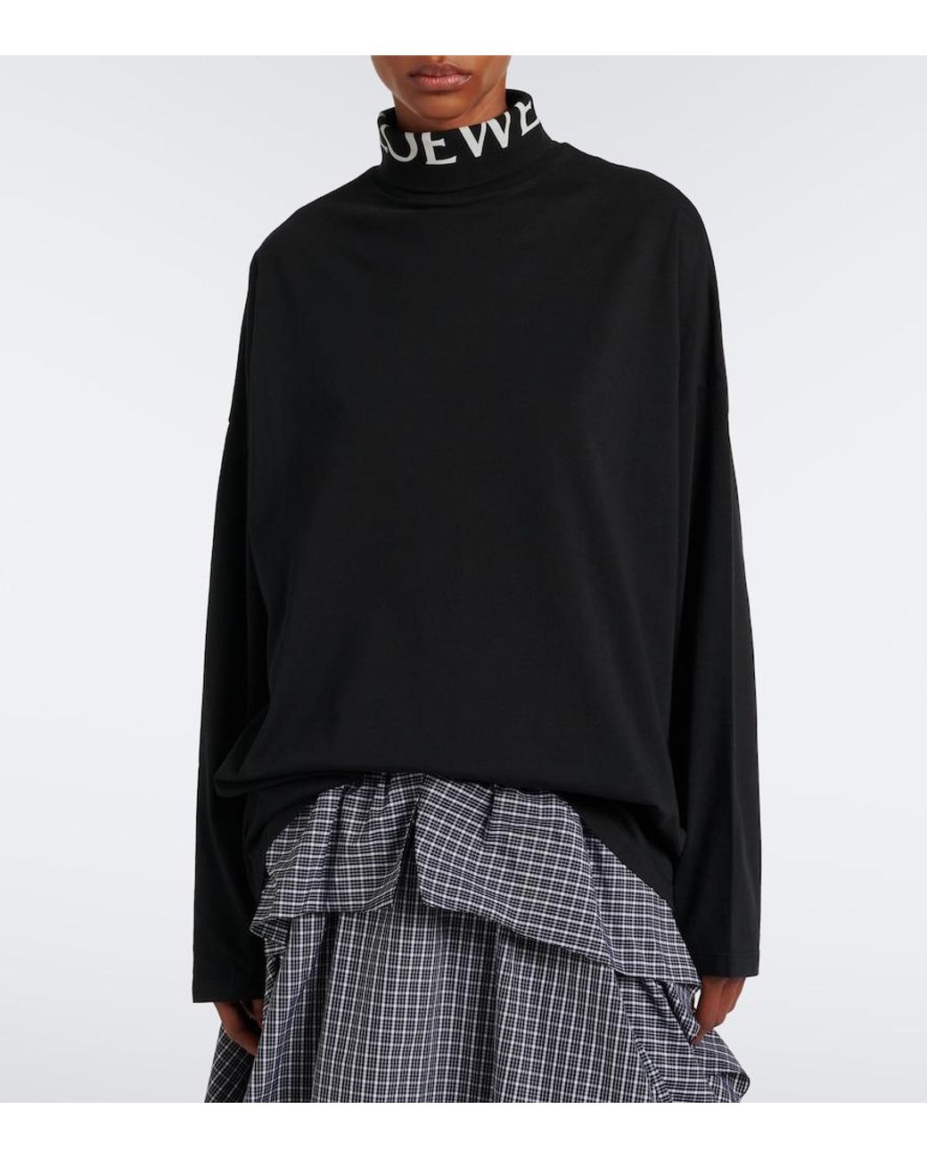 Loewe Black Logo Cotton Top