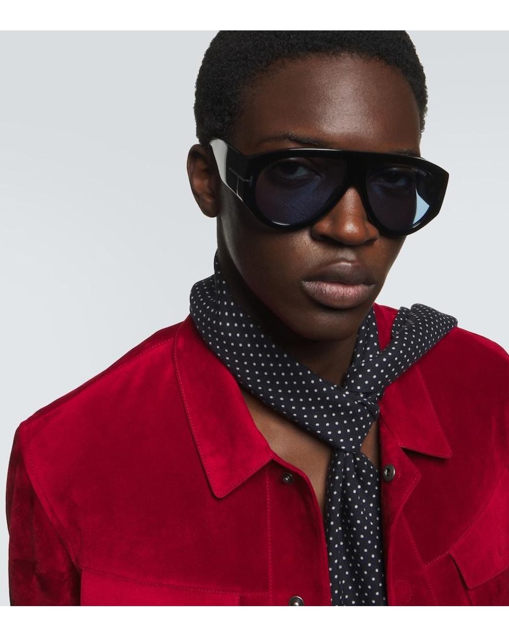 Tom Ford Blue Bronson Aviator Sunglasses for men