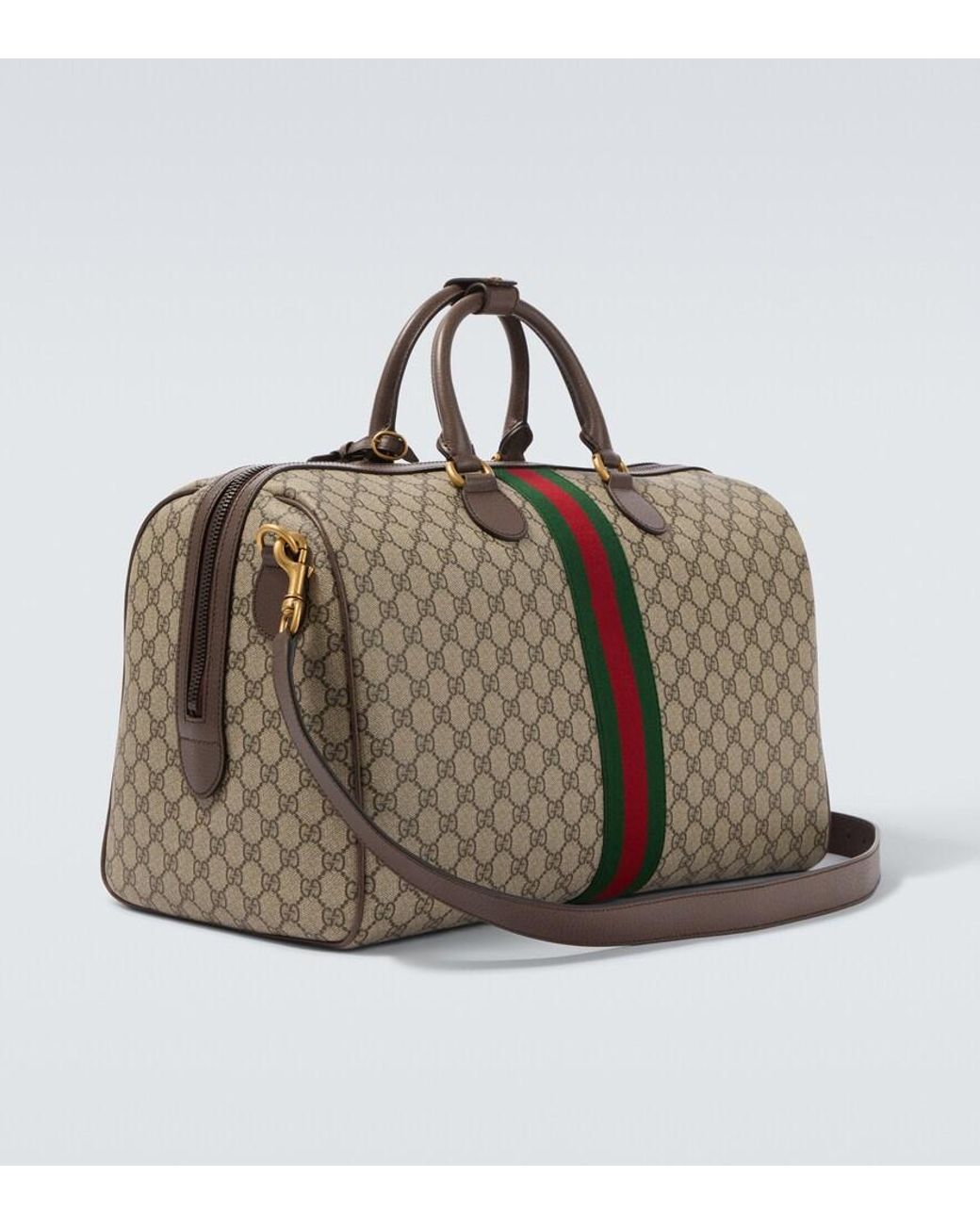 Gucci Brown Savoy Medium Duffel Bag for men