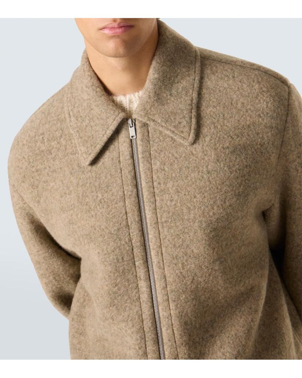 Jil Sander Natural Wool-Blend Blouson for men