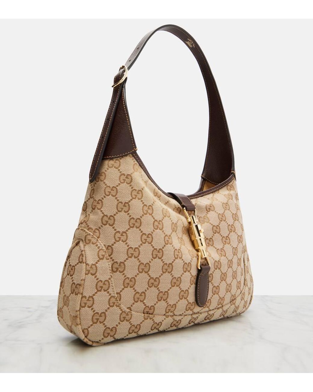 Gucci Brown Jackie 1961 Small Shoulder Bag