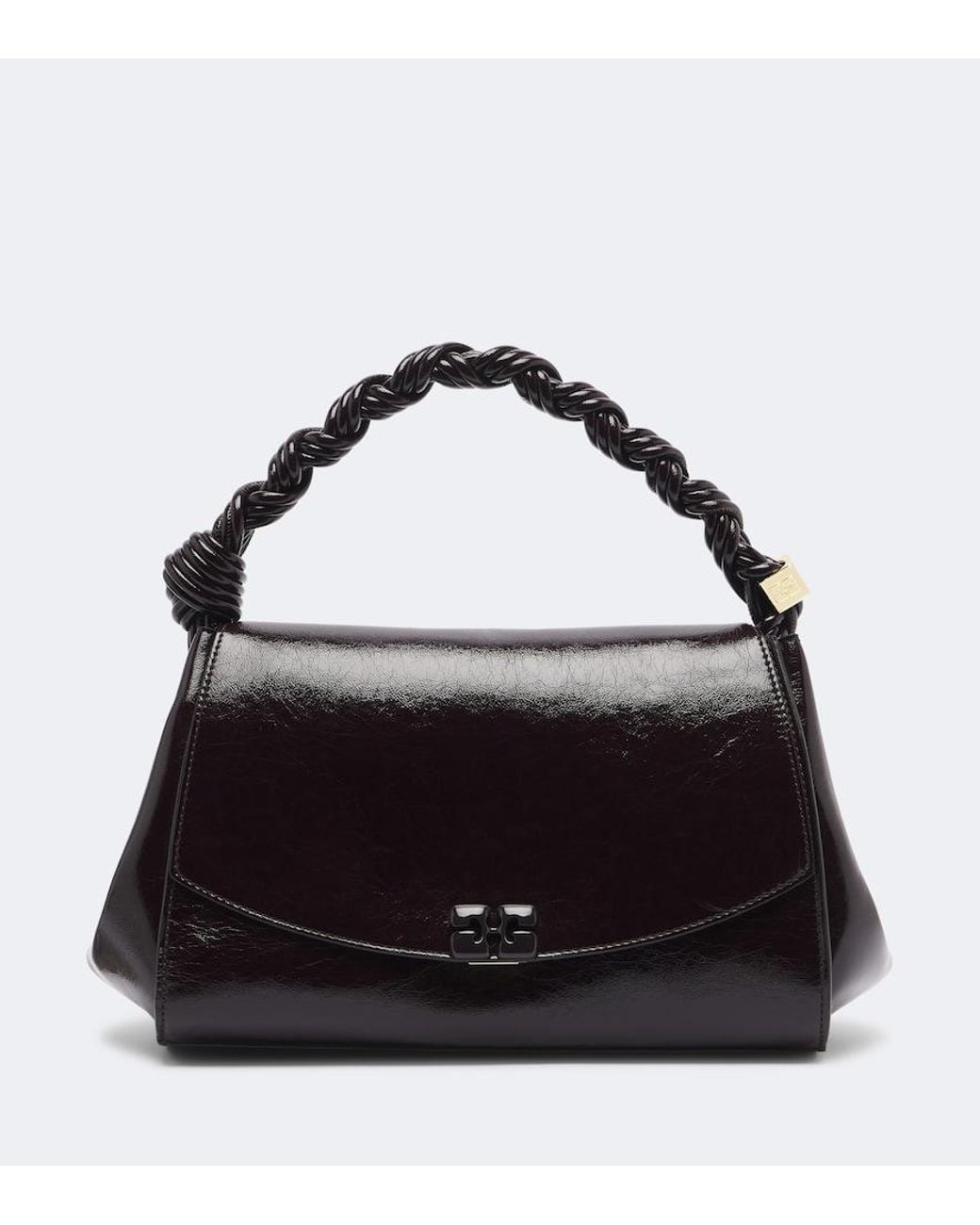 Ganni Black Very Bou Top-Handle Bag