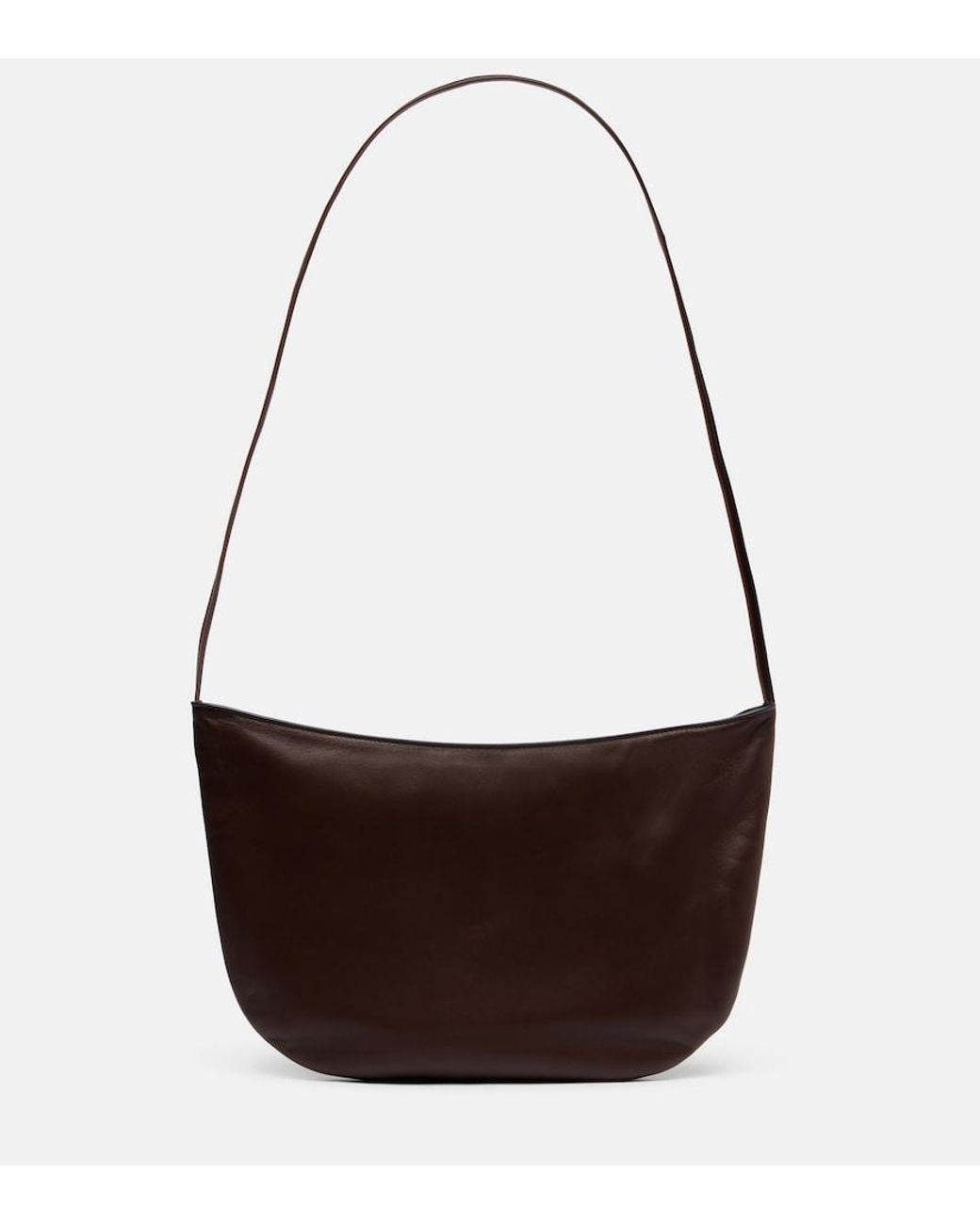 The Row Brown Schultertasche Ew Izzy Medium Aus Leder