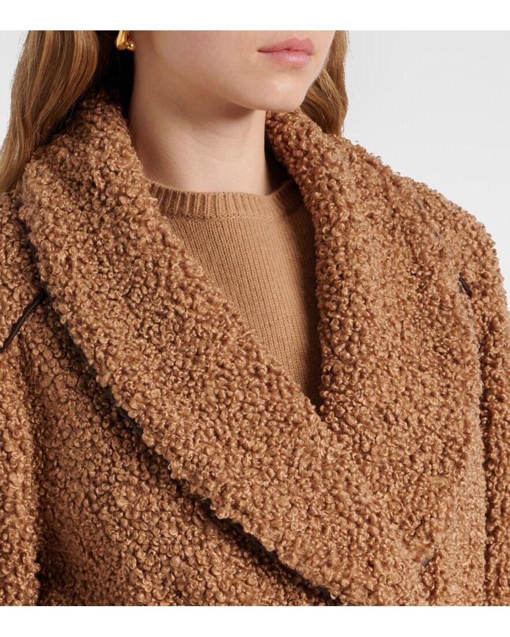 Jonathan Simkhai Brown Jacke Kimia Aus Teddyfleece