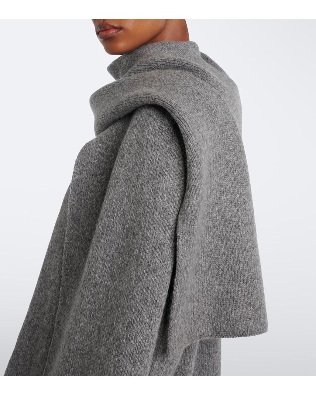 Vince Gray Wool And Cashmere Blend Cardigan
