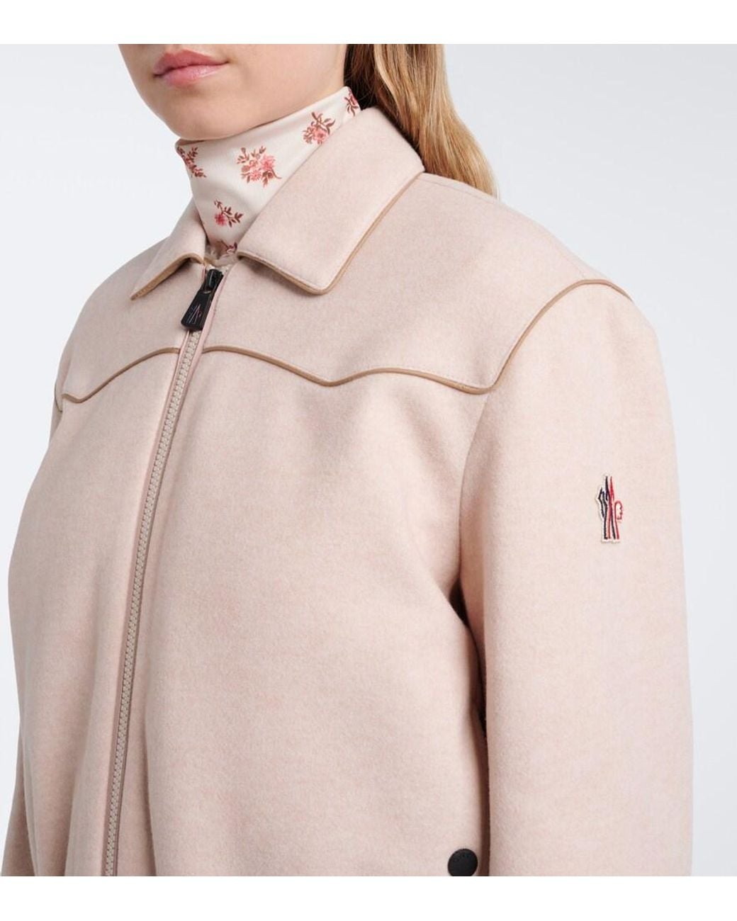 Moncler Pink Blouson Jacket