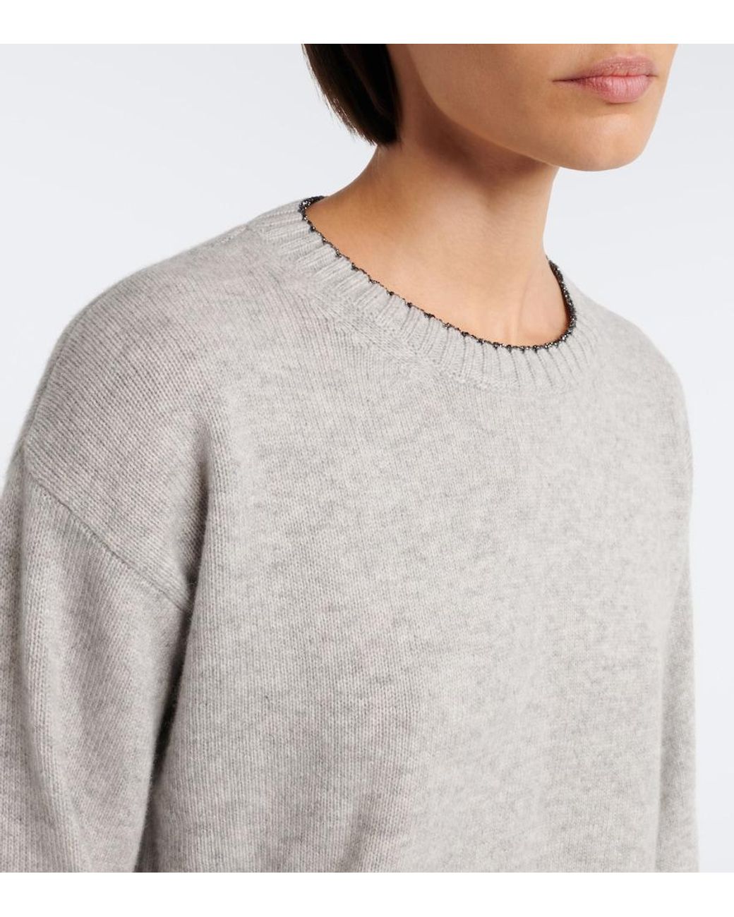 Eleventy Gray Cashmere Sweater