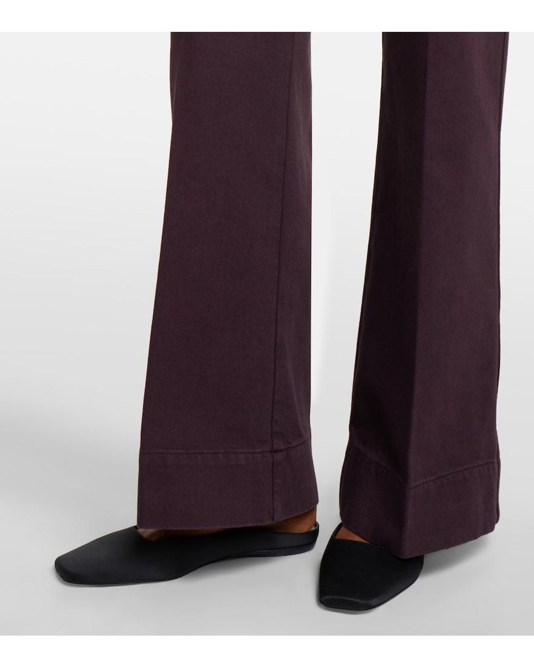Victoria Beckham Purple Alina Wide-Leg Jeans