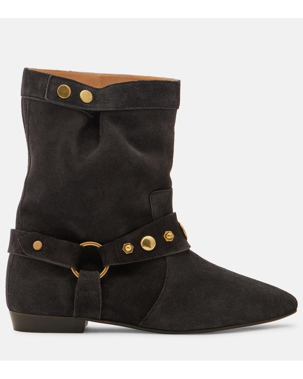 Isabel Marant Black Stania Suede Ankle Boots
