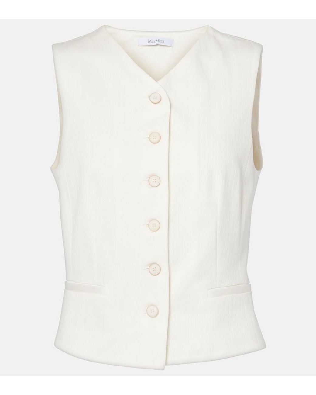 Max Mara White Cotton Vest