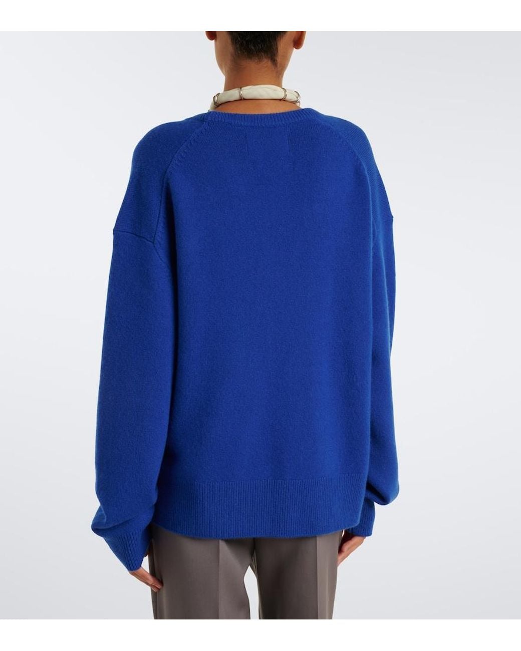Extreme Cashmere Blue N°457 Jack Cashmere-Blend Sweater