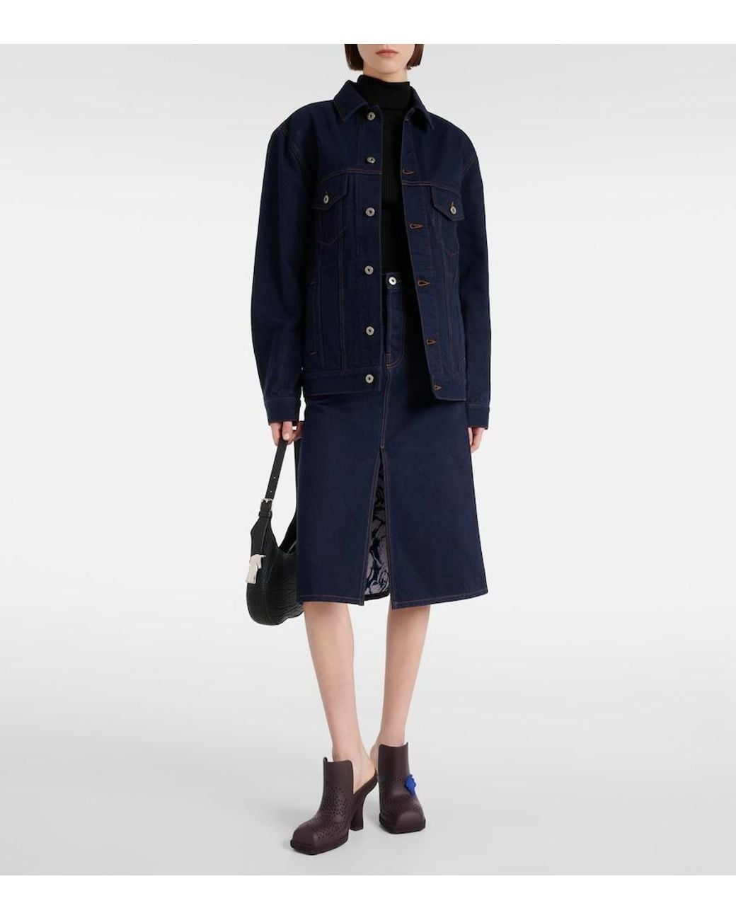 Burberry Purple Mules Barbican