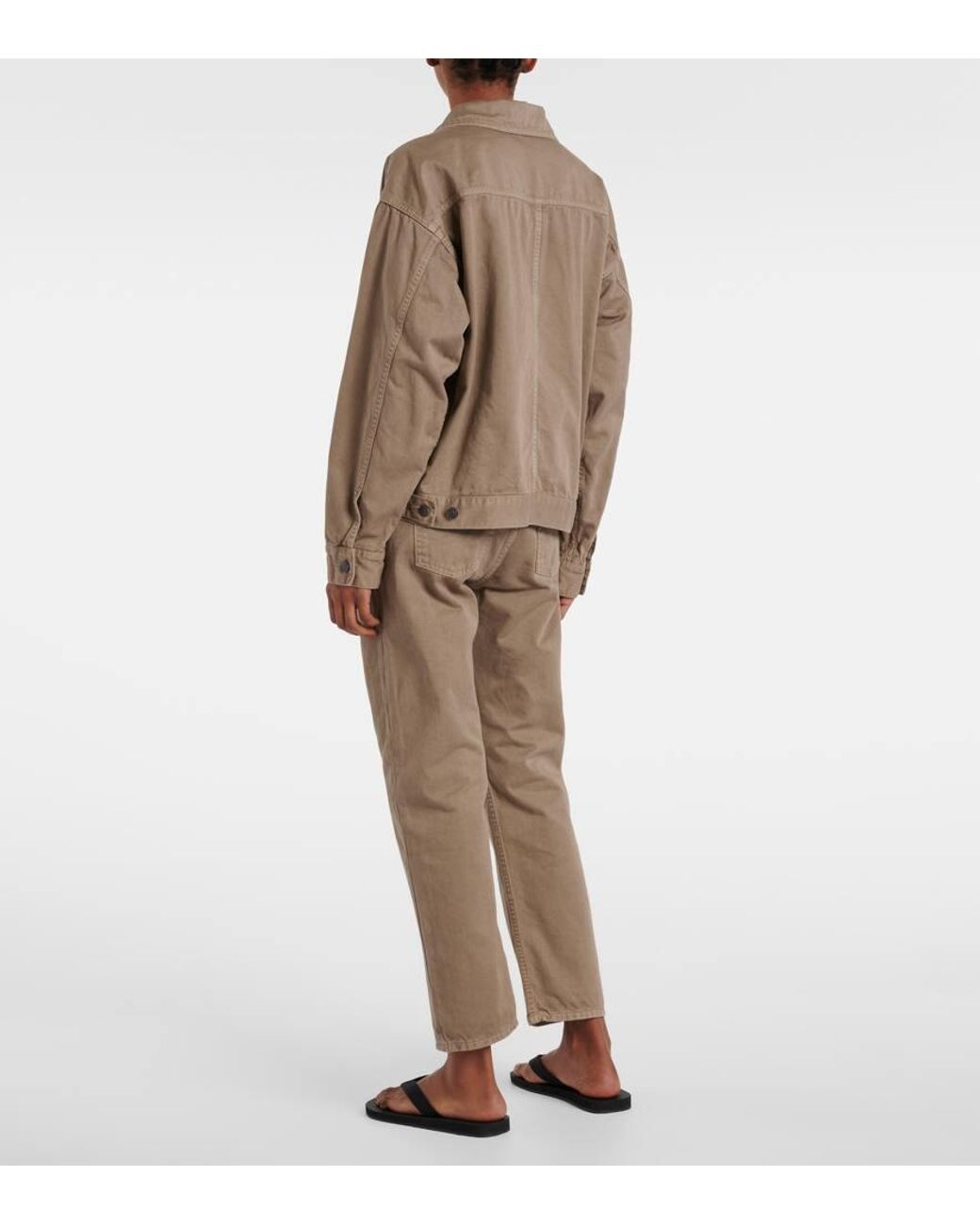 The Row Marena Denim Jacket in Natural | Lyst