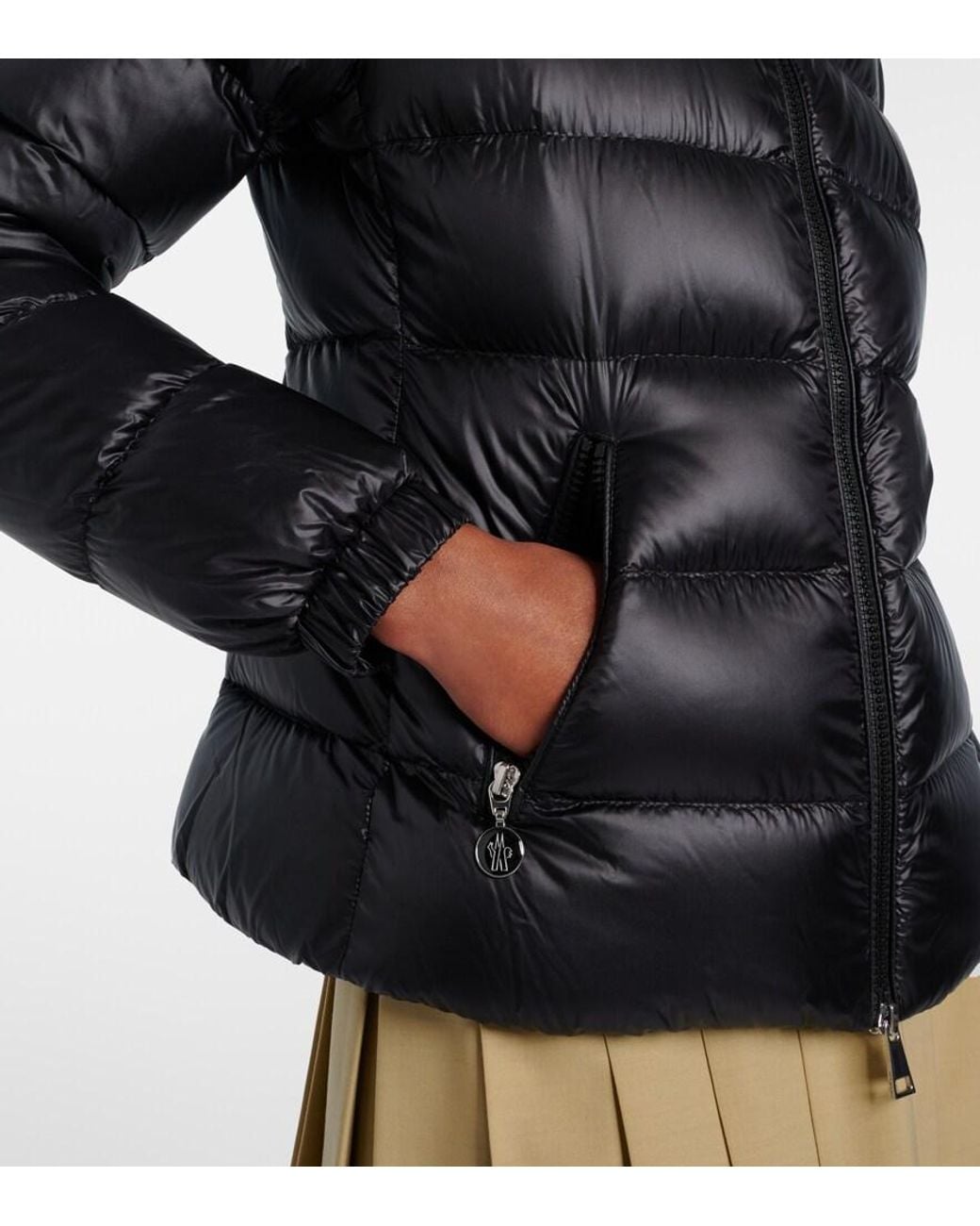 Moncler Black Glesse Down Jacket