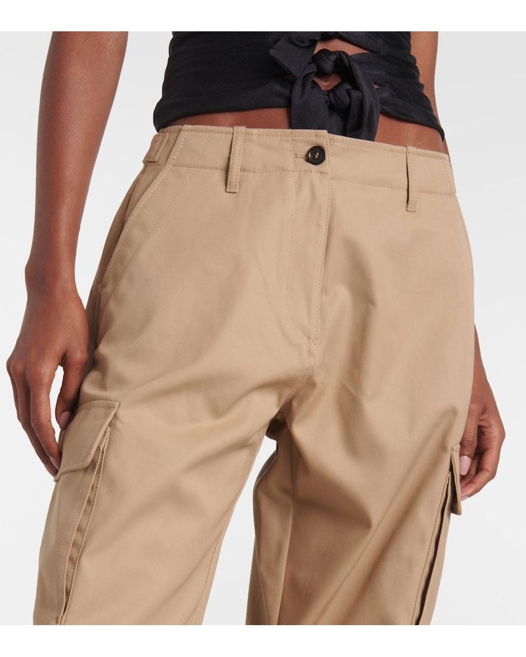 Coperni Natural Cotton Cargo Pants