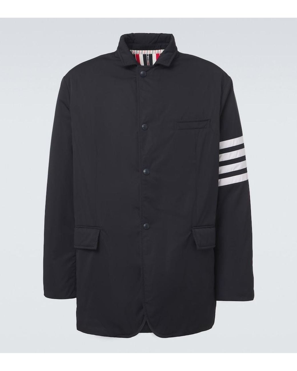 Thom Browne Blue 4-Bar Down Jacket for men