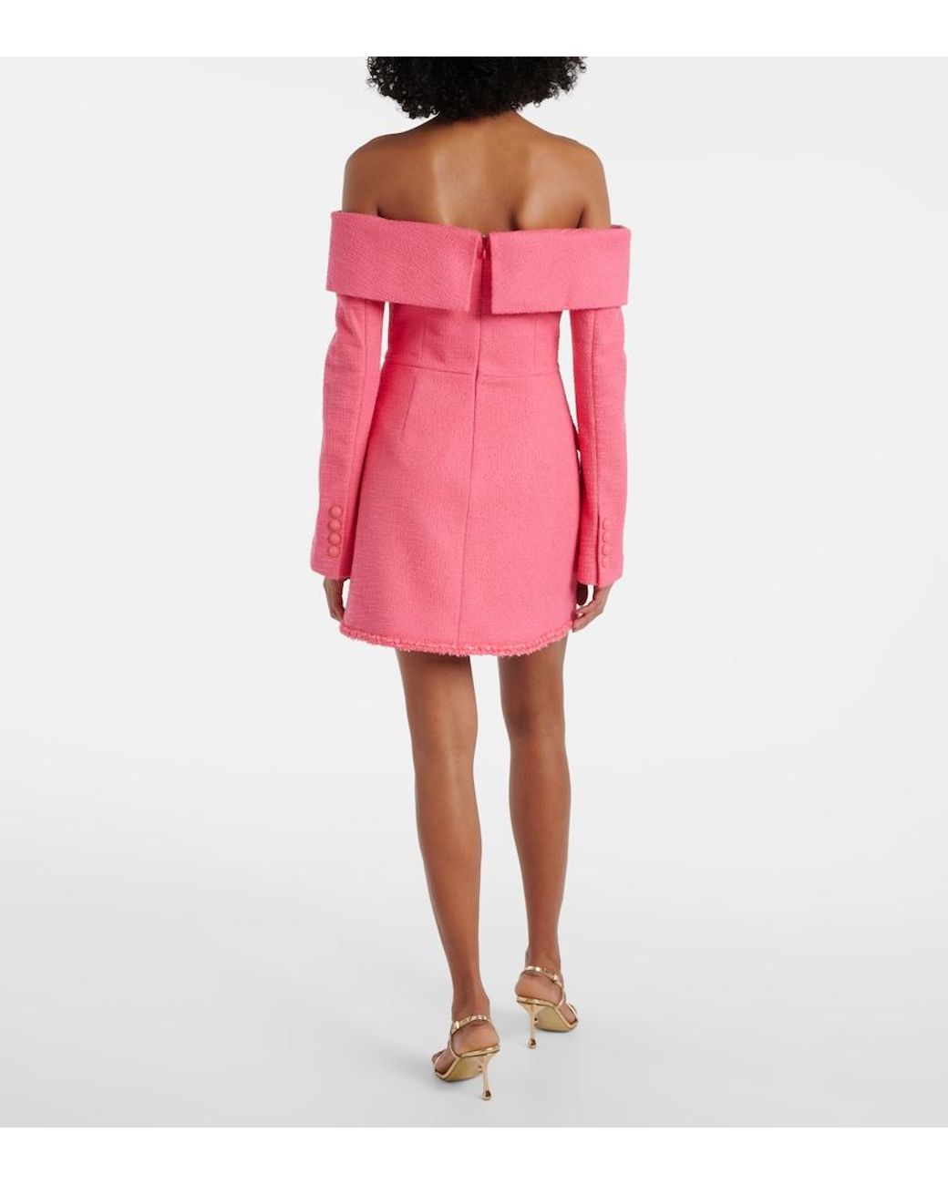 Rebecca Vallance Pink Montana Crepe Minidress