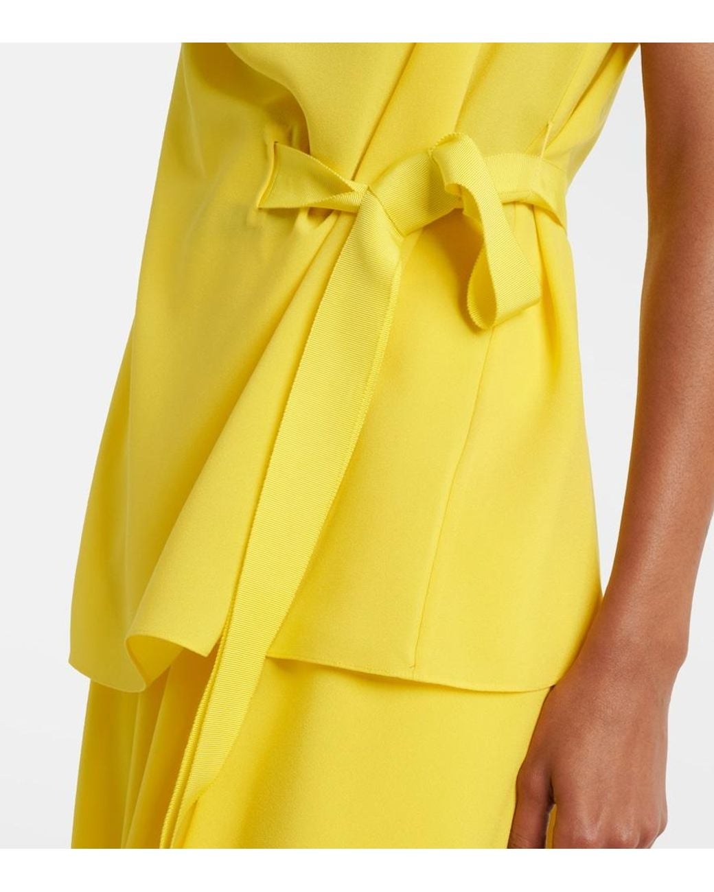 Roksanda Yellow Rua Draped Top