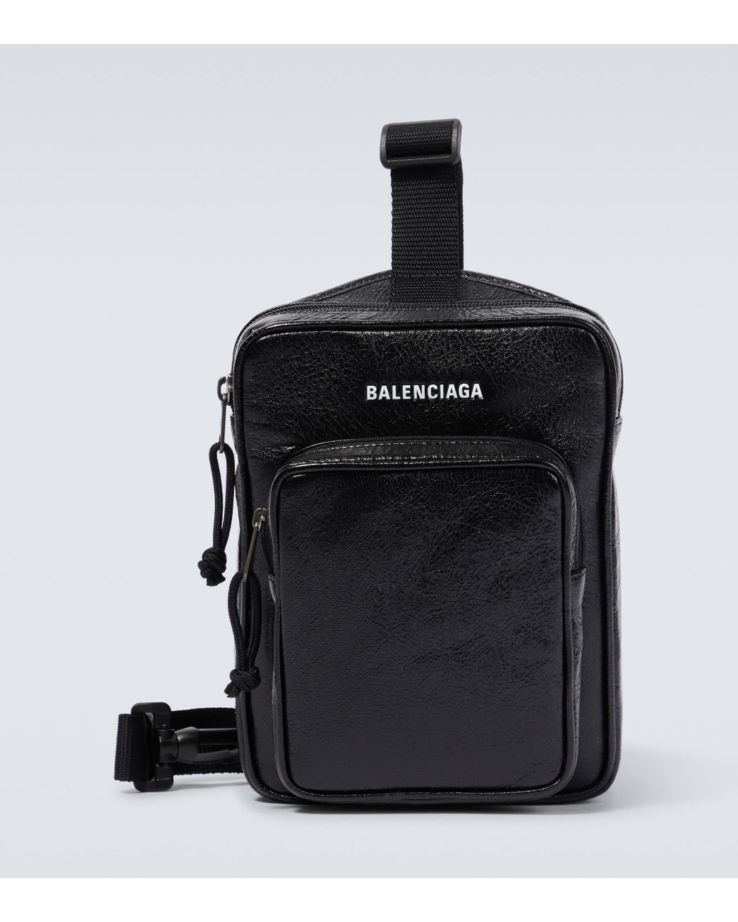 Balenciaga Explorer Logo Crossbody Bag in Black for Men Lyst UK