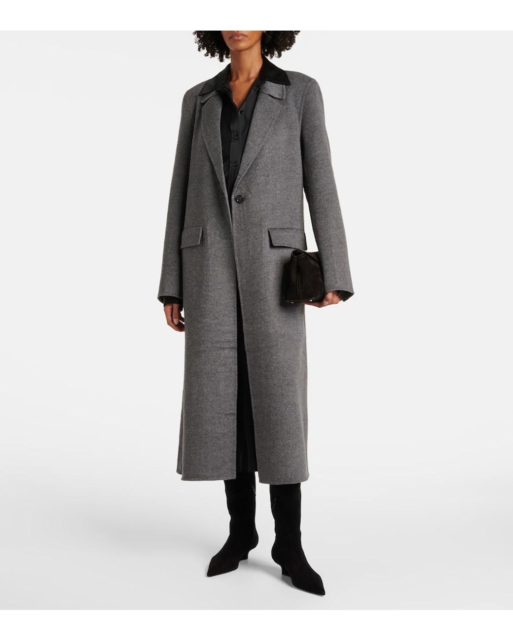 Totême Gray Wool Coat