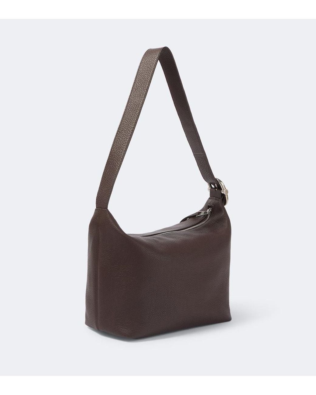 Loewe Brown Loop Medium Leather Shoulder Bag for men