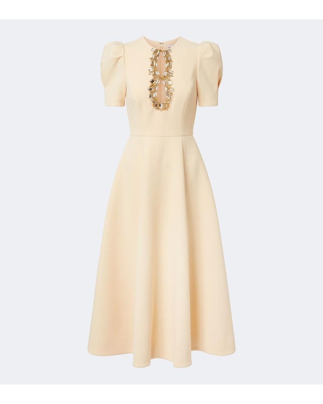 Rebecca Vallance Natural Alexandrite Embellished Midi Dress