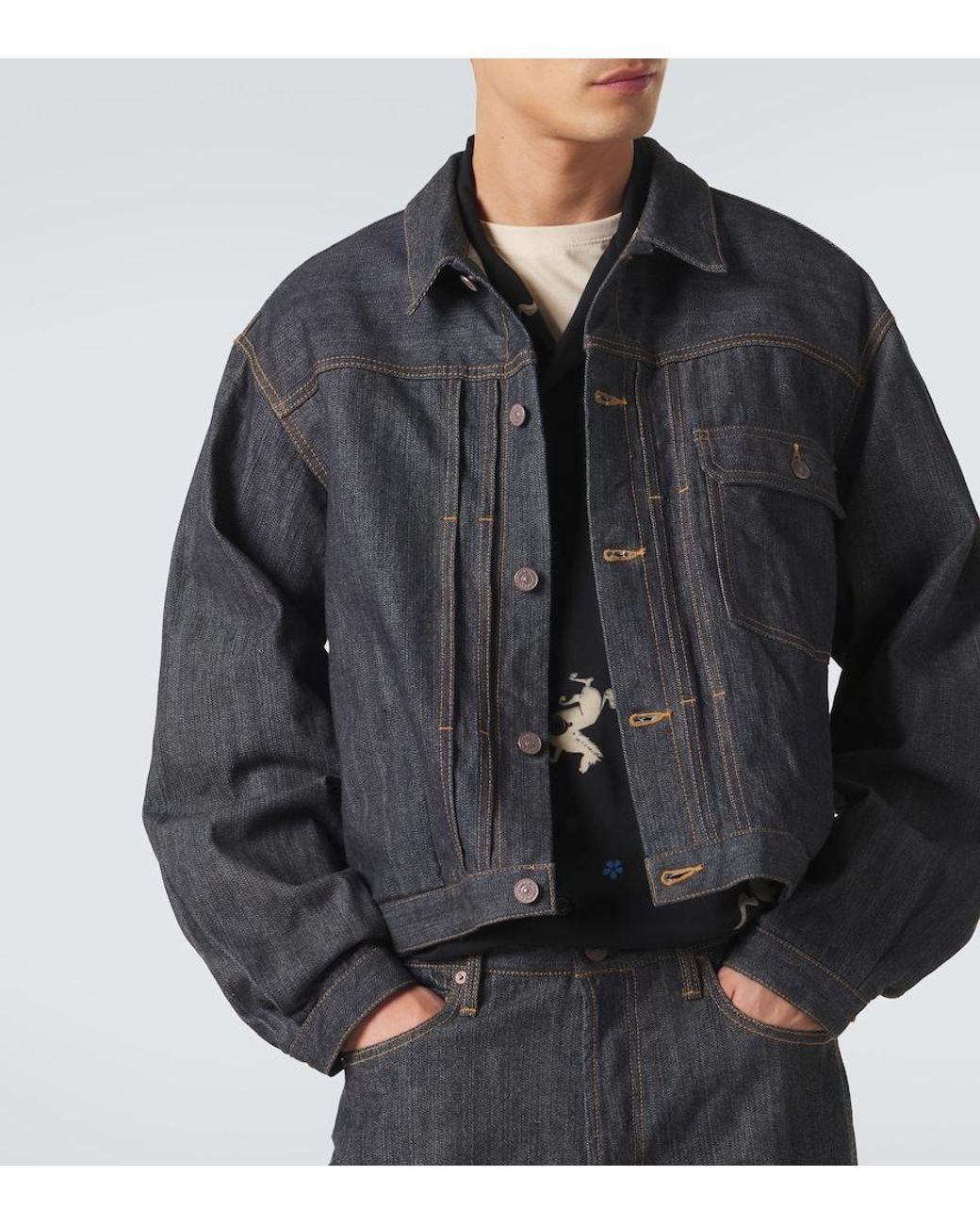 Chaqueta 102Xx De Denim Visvim de hombre de color Black