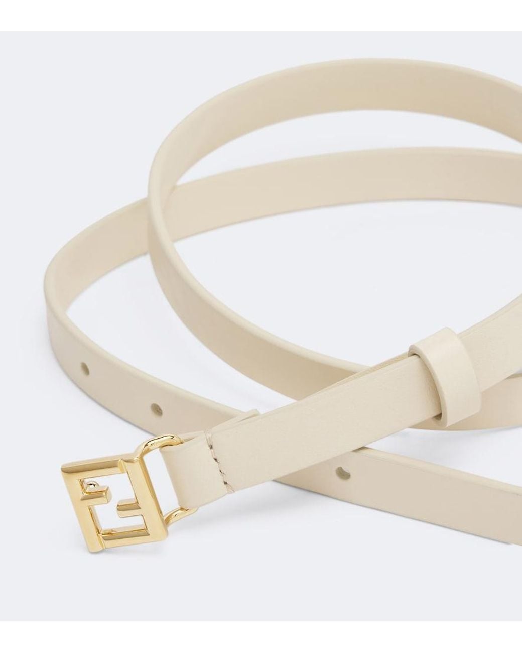 Fendi Natural Ff Leather Belt