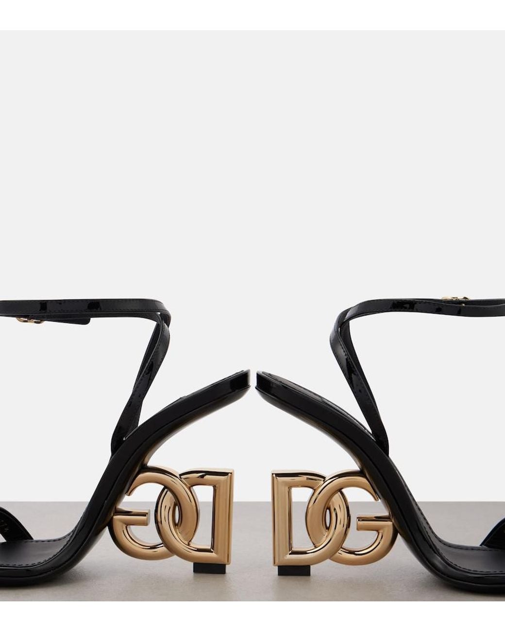 Dolce & Gabbana Black High Heel Sandals