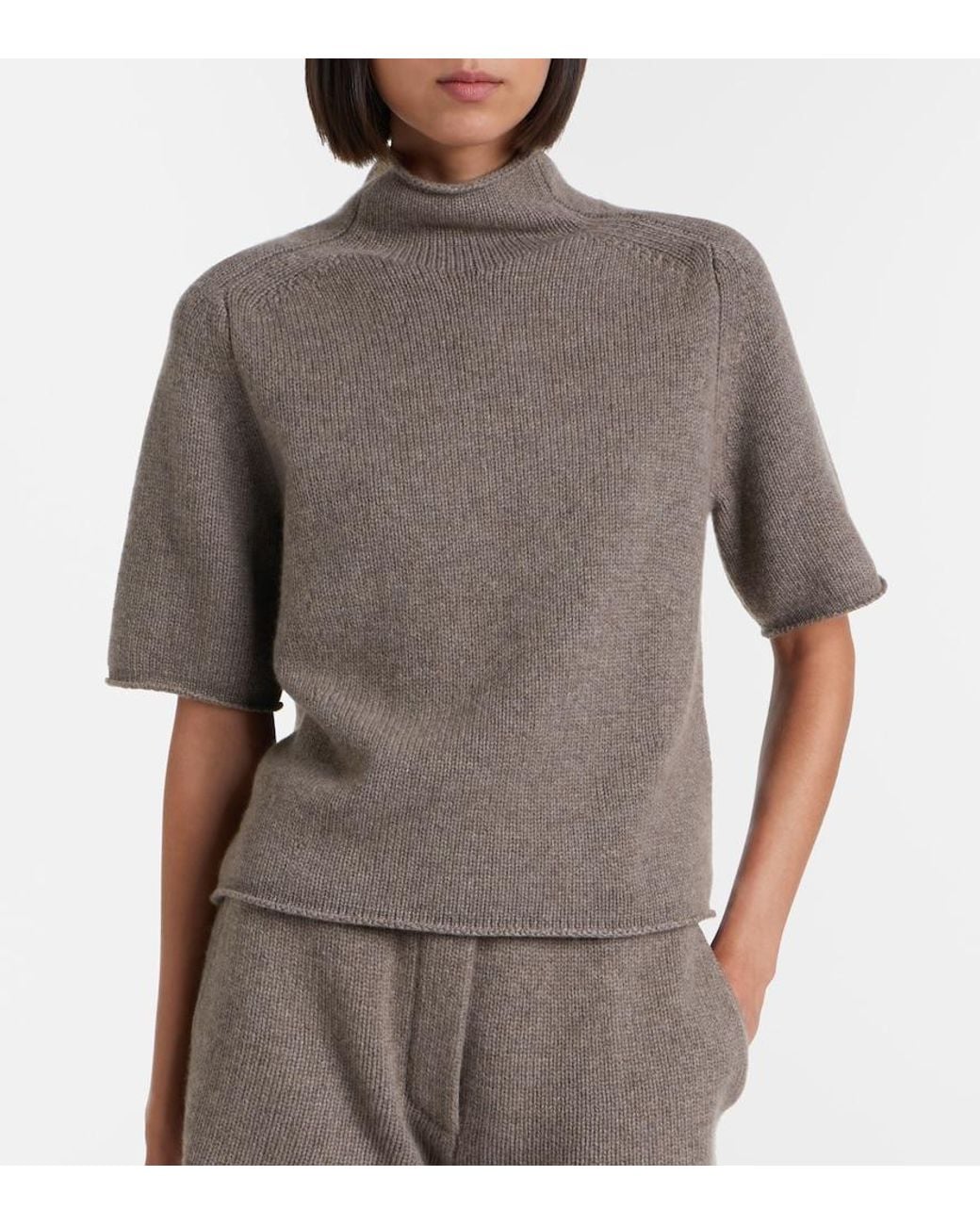 Lisa Yang Brown Fride Cashmere Turtleneck Sweater