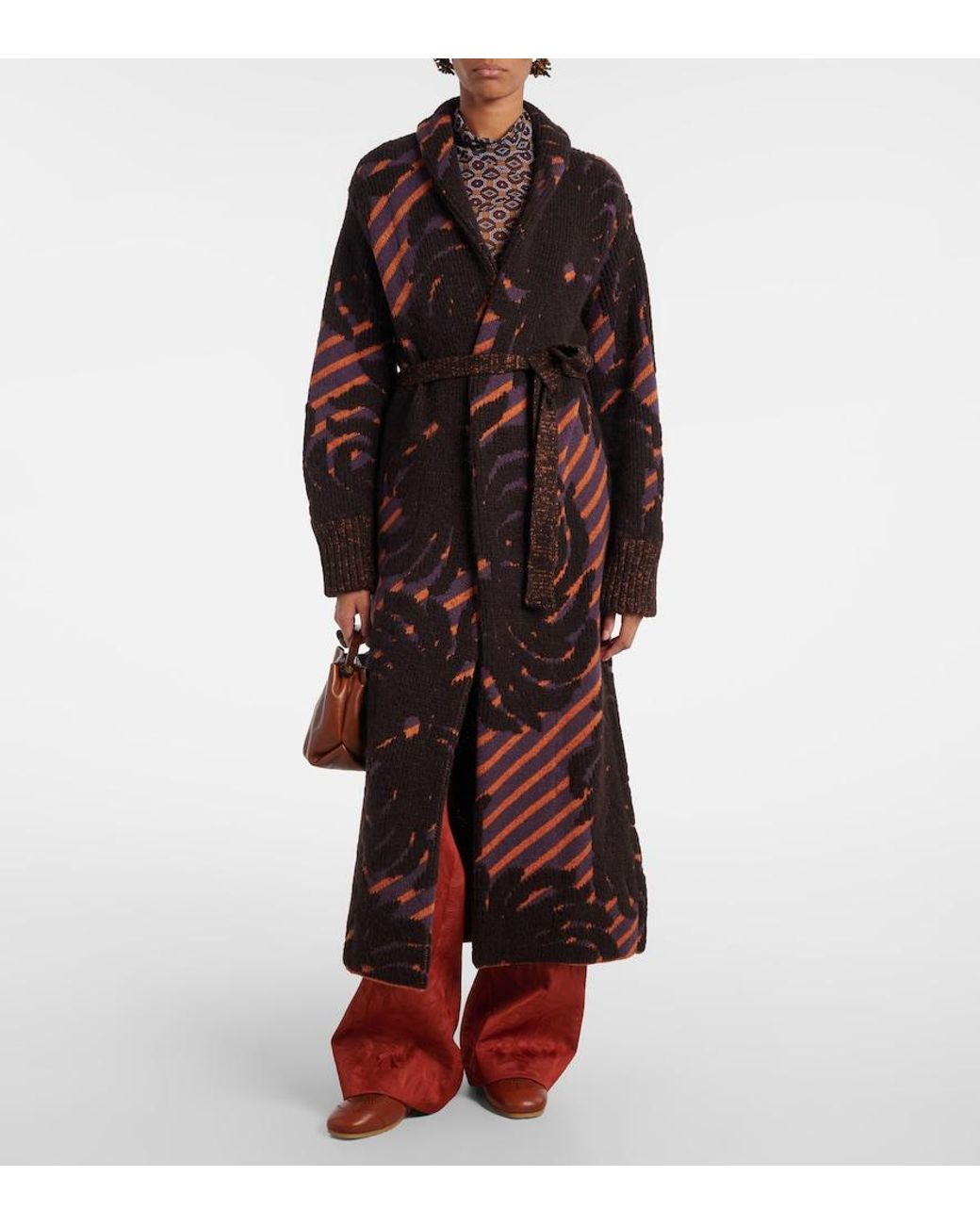 Dries Van Noten Brown Leather Sneakers