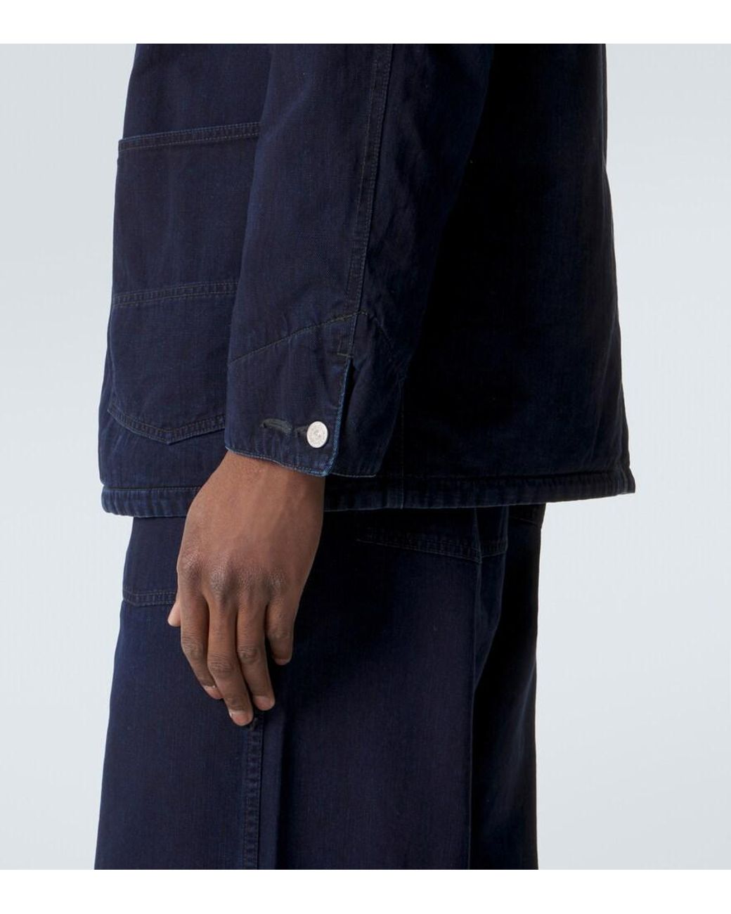 Visvim Blue Osiris Down Denim Jacket for men