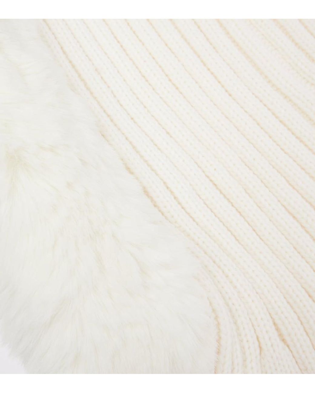 Goldbergh White Naomi Ribbed-Knit Ski Mask