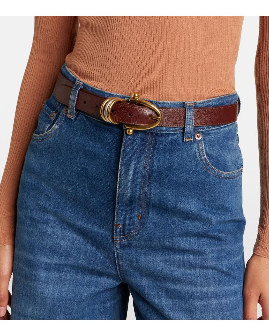 Chloé Brown Bracelet Leather Belt