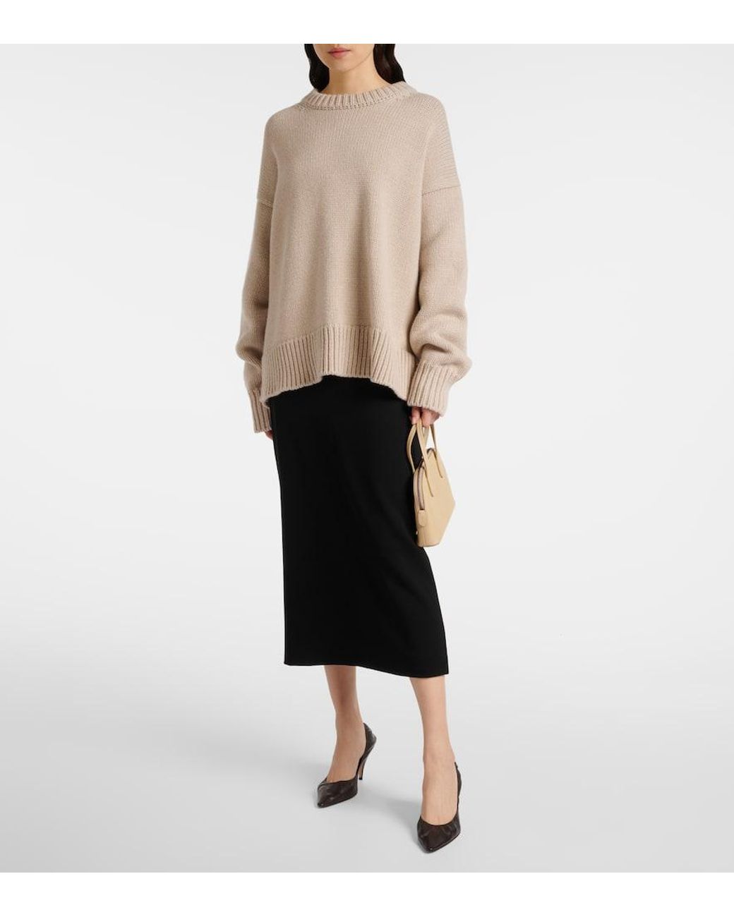 The Row Natural Ingrid Leather Tote Bag