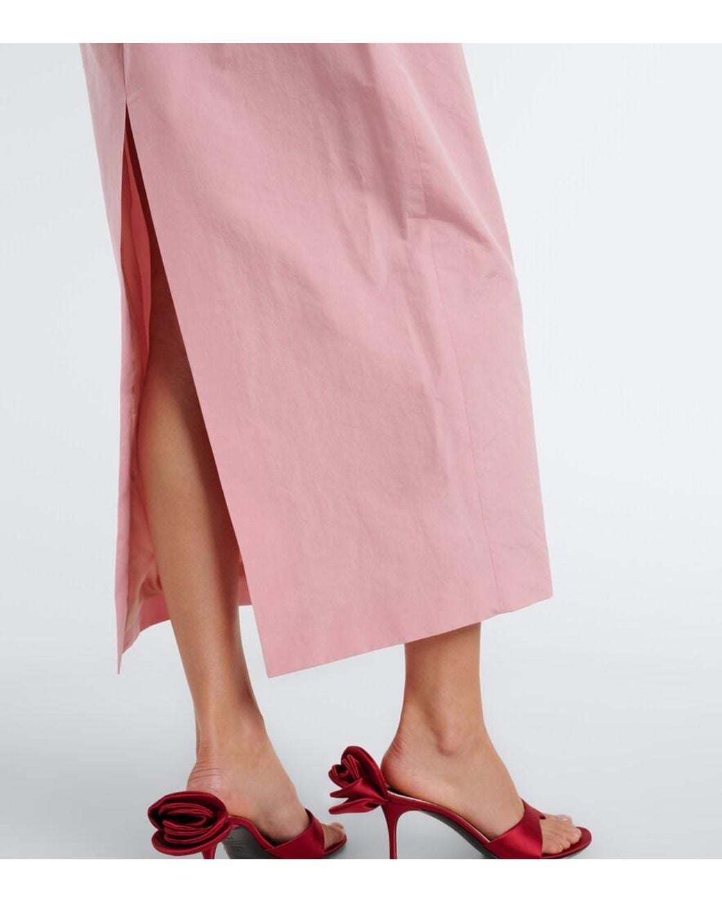 Magda Butrym Pink Cotton And Silk Corset Dress