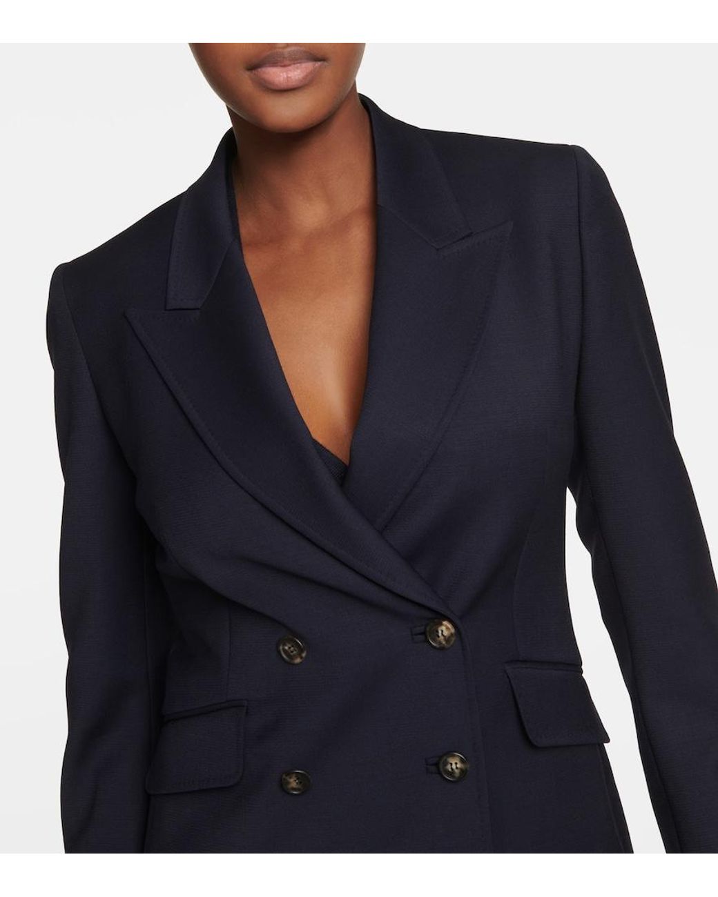 Gabriela Hearst Blue Angela Wool Blazer
