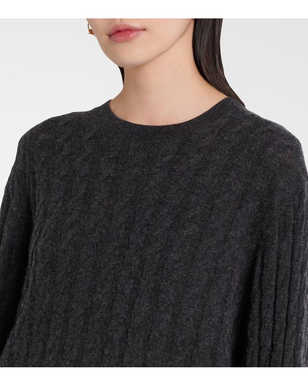 Jardin Des Orangers Black Wool And Cashmere Sweater