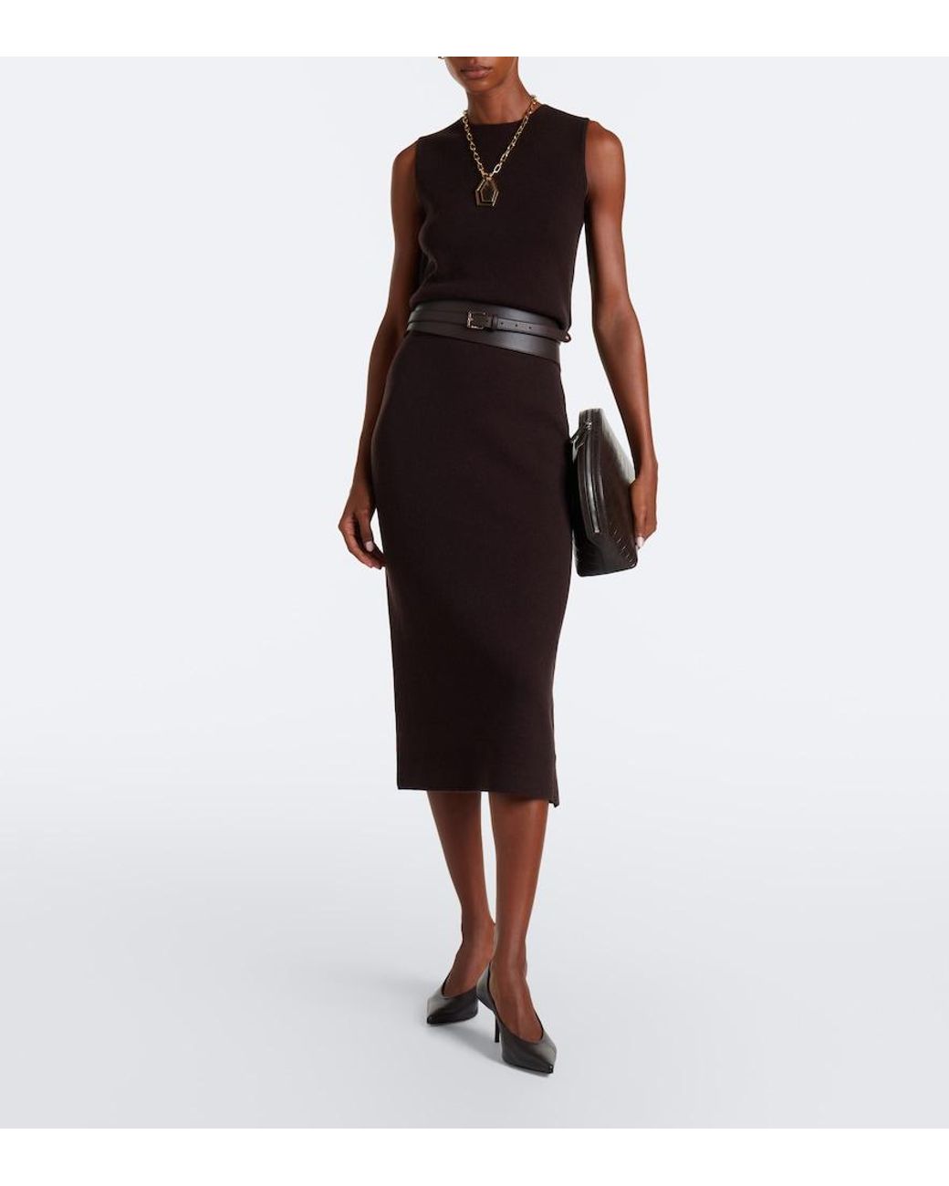 Max Mara Black Wool And Cashmere Sweater Vest